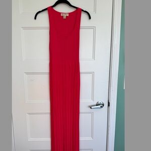 MICHAEL KORS Ribbed Stretch Knit Maxi Dress SM